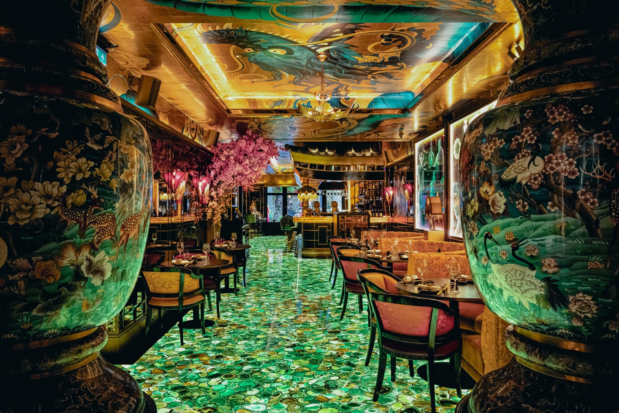 Restaurant interior of The Ivy Asia Mayfair.
